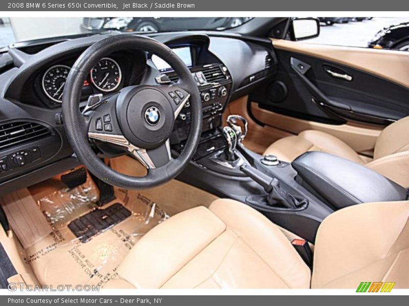 Jet Black / Saddle Brown 2008 BMW 6 Series 650i Convertible