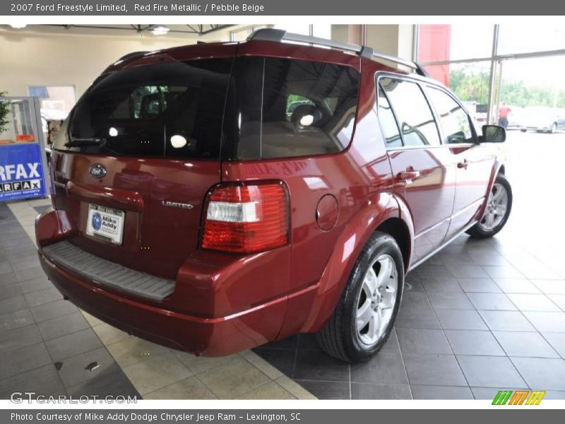 Red Fire Metallic / Pebble Beige 2007 Ford Freestyle Limited