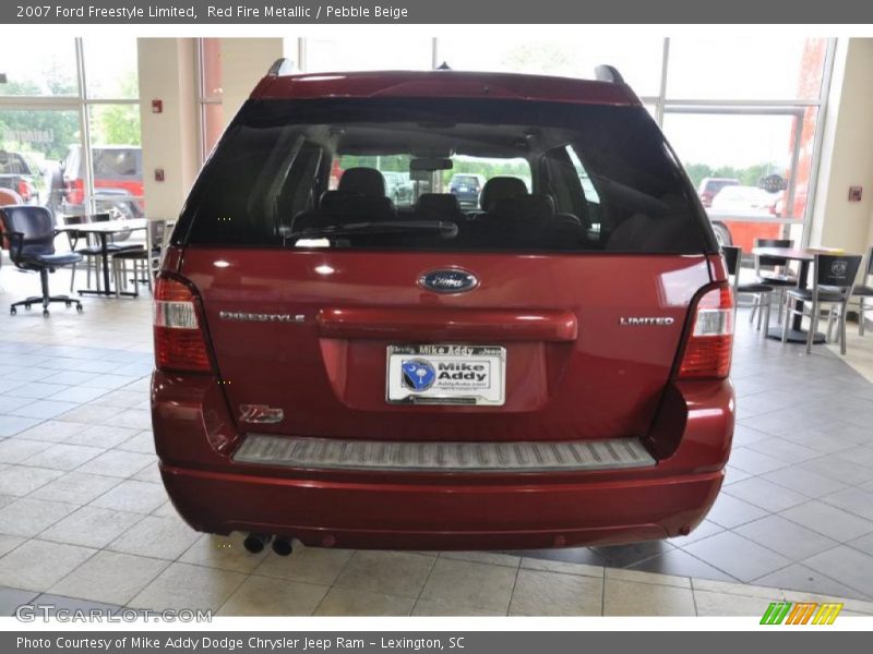 Red Fire Metallic / Pebble Beige 2007 Ford Freestyle Limited