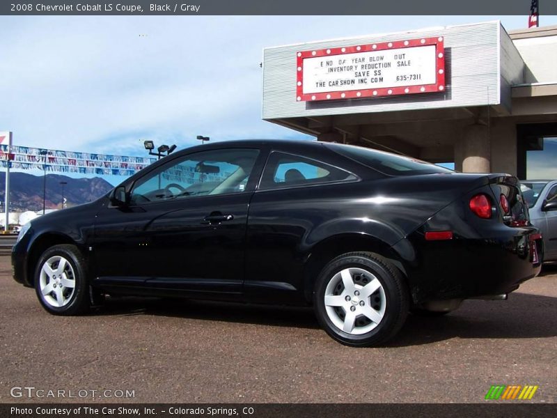 Black / Gray 2008 Chevrolet Cobalt LS Coupe