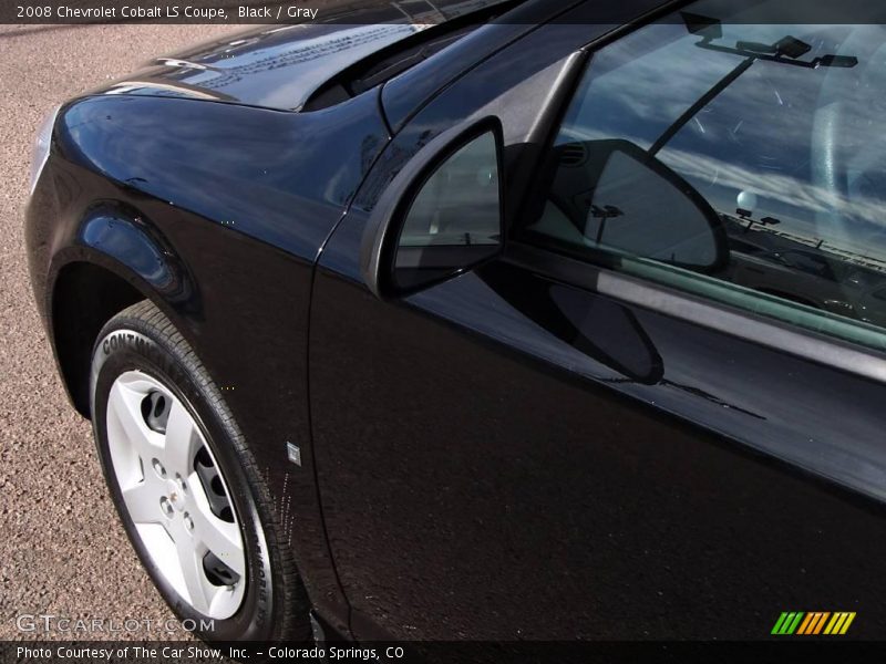 Black / Gray 2008 Chevrolet Cobalt LS Coupe