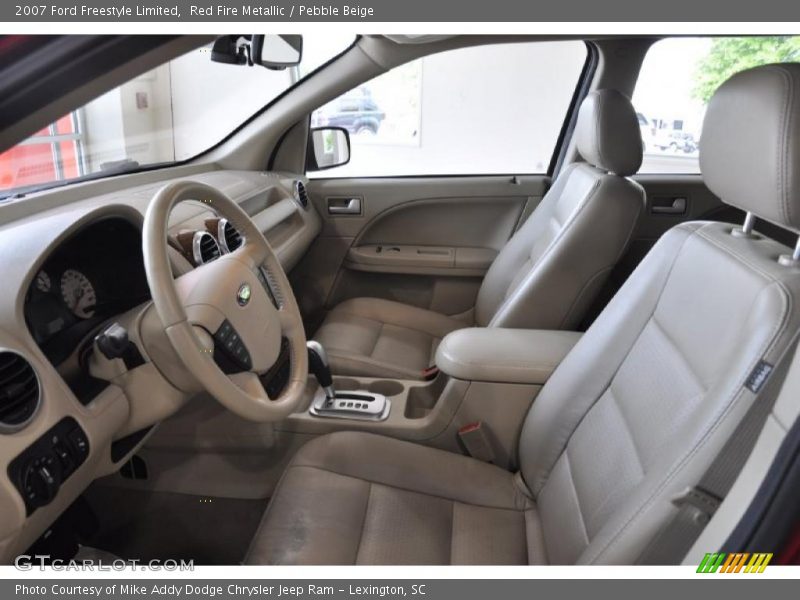 Red Fire Metallic / Pebble Beige 2007 Ford Freestyle Limited