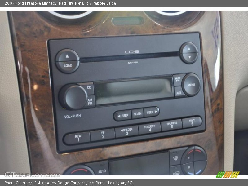 Red Fire Metallic / Pebble Beige 2007 Ford Freestyle Limited