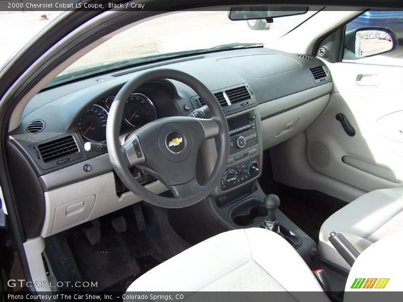 Black / Gray 2008 Chevrolet Cobalt LS Coupe