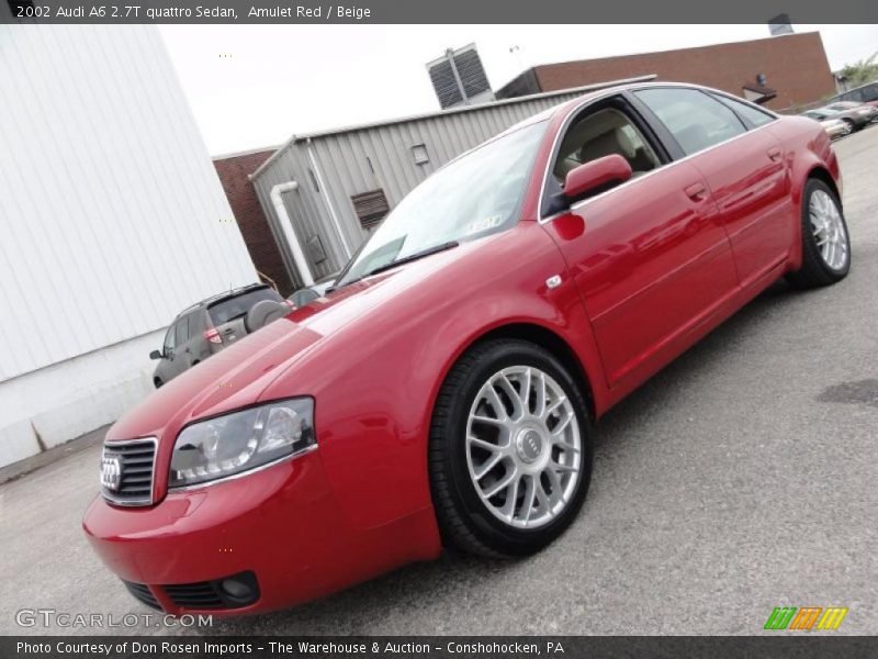 Amulet Red / Beige 2002 Audi A6 2.7T quattro Sedan