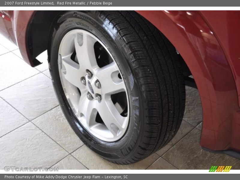 Red Fire Metallic / Pebble Beige 2007 Ford Freestyle Limited