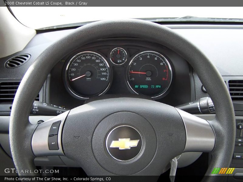 Black / Gray 2008 Chevrolet Cobalt LS Coupe