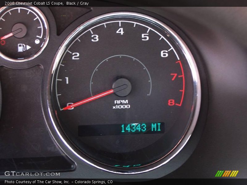 Black / Gray 2008 Chevrolet Cobalt LS Coupe