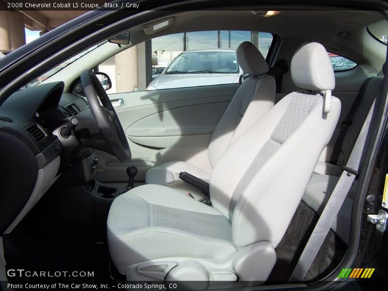 Black / Gray 2008 Chevrolet Cobalt LS Coupe