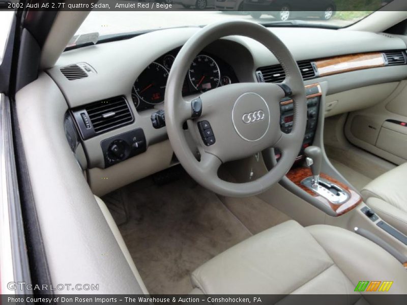 Amulet Red / Beige 2002 Audi A6 2.7T quattro Sedan