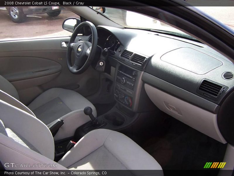 Black / Gray 2008 Chevrolet Cobalt LS Coupe
