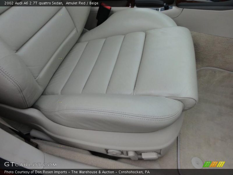 Amulet Red / Beige 2002 Audi A6 2.7T quattro Sedan