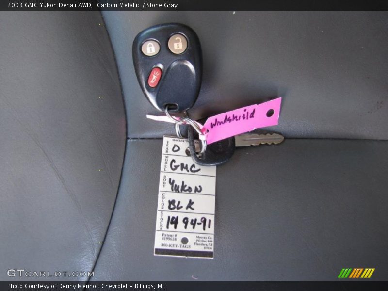 Carbon Metallic / Stone Gray 2003 GMC Yukon Denali AWD