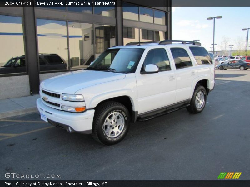 Summit White / Tan/Neutral 2004 Chevrolet Tahoe Z71 4x4