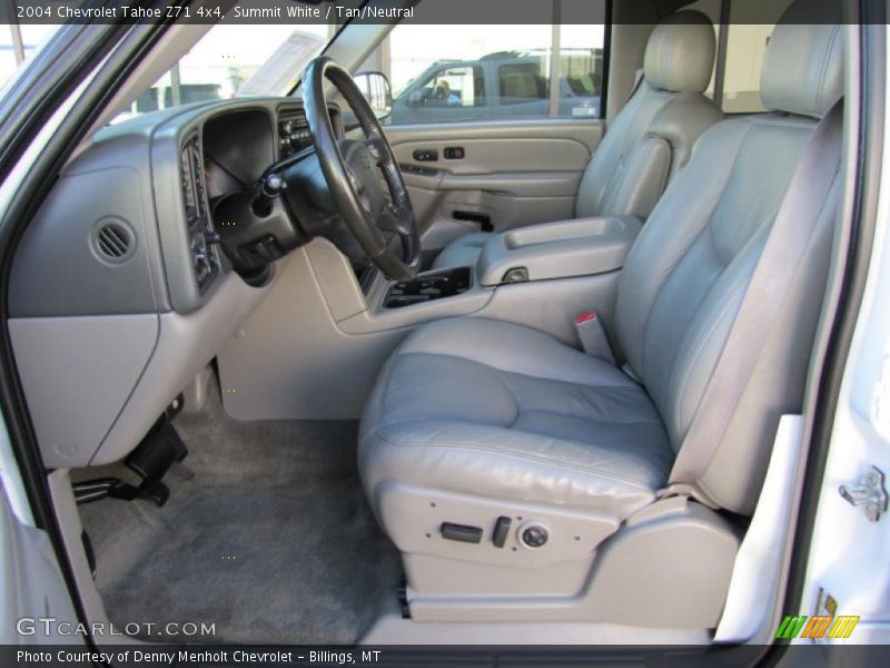 Summit White / Tan/Neutral 2004 Chevrolet Tahoe Z71 4x4