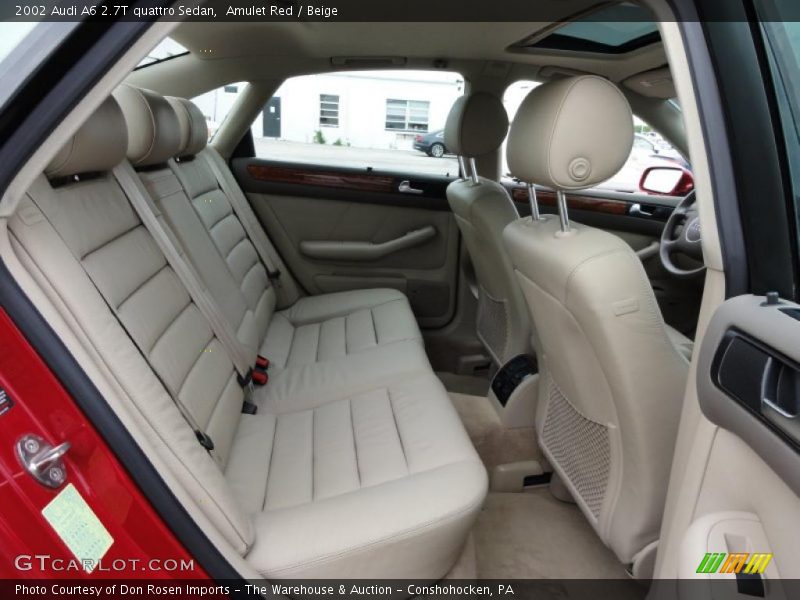  2002 A6 2.7T quattro Sedan Beige Interior
