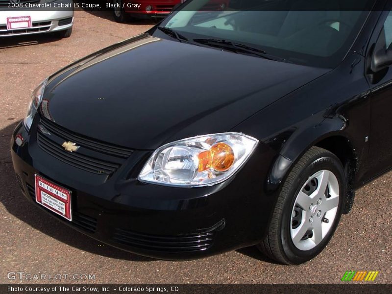 Black / Gray 2008 Chevrolet Cobalt LS Coupe