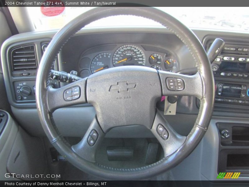Summit White / Tan/Neutral 2004 Chevrolet Tahoe Z71 4x4
