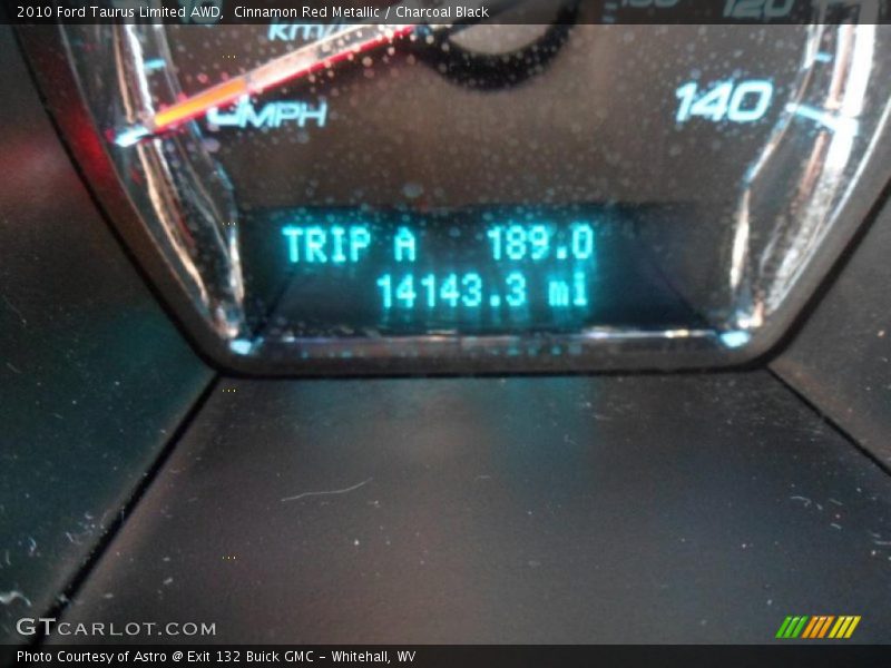 Cinnamon Red Metallic / Charcoal Black 2010 Ford Taurus Limited AWD