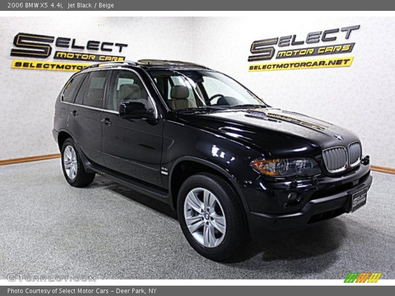 Jet Black / Beige 2006 BMW X5 4.4i