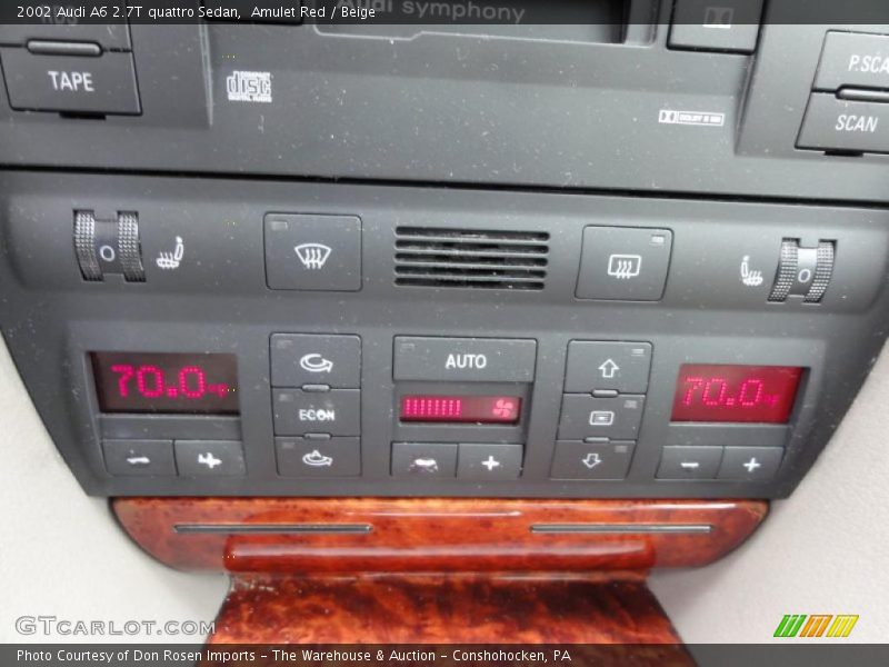 Amulet Red / Beige 2002 Audi A6 2.7T quattro Sedan