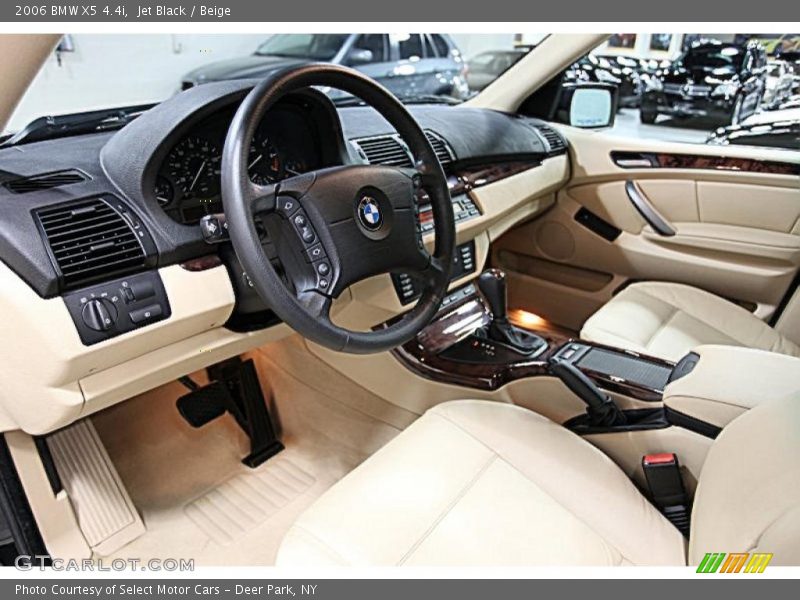 Jet Black / Beige 2006 BMW X5 4.4i