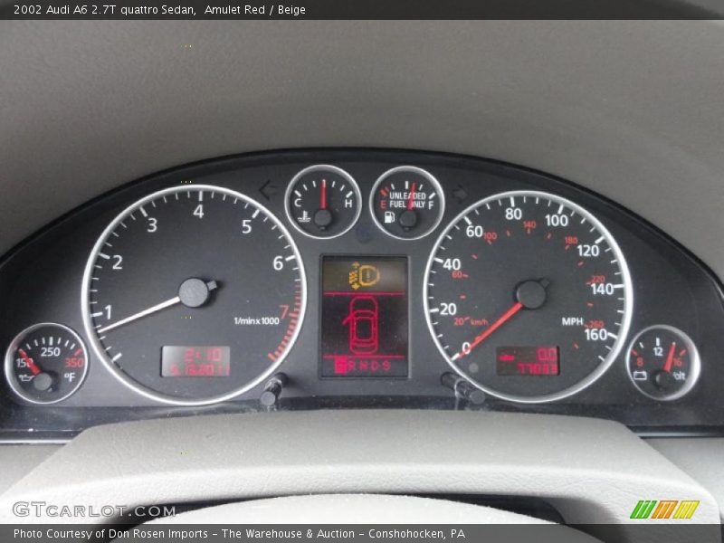 Amulet Red / Beige 2002 Audi A6 2.7T quattro Sedan