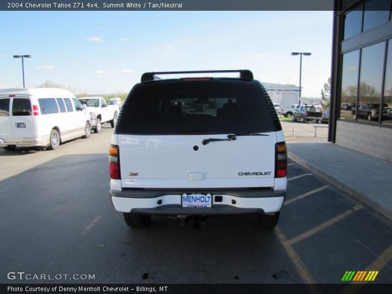 Summit White / Tan/Neutral 2004 Chevrolet Tahoe Z71 4x4