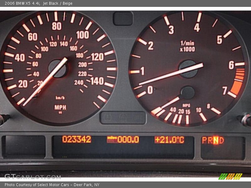 Jet Black / Beige 2006 BMW X5 4.4i