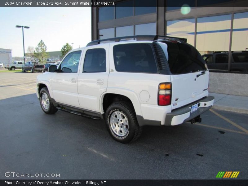 Summit White / Tan/Neutral 2004 Chevrolet Tahoe Z71 4x4