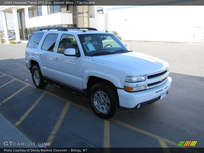 Summit White / Tan/Neutral 2004 Chevrolet Tahoe Z71 4x4