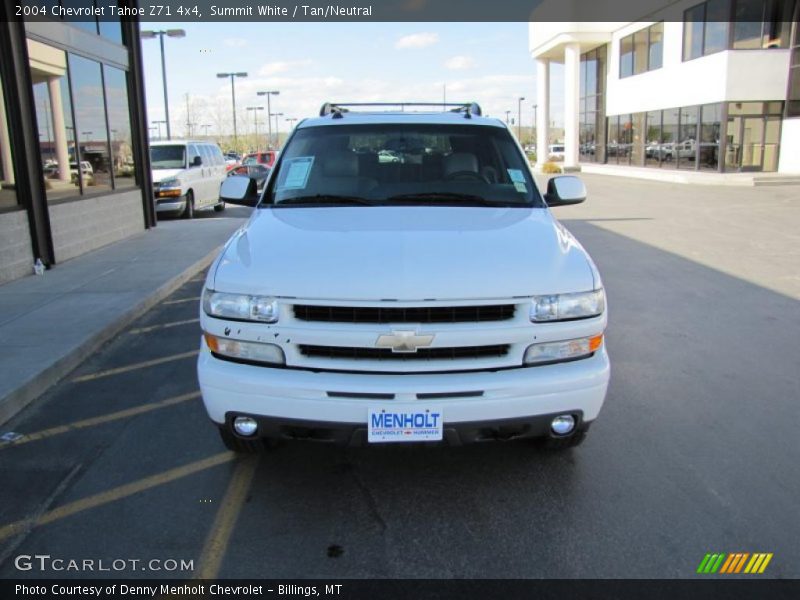 Summit White / Tan/Neutral 2004 Chevrolet Tahoe Z71 4x4