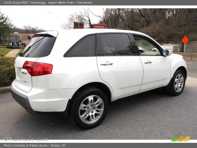 Aspen White Pearl / Parchment 2009 Acura MDX Technology