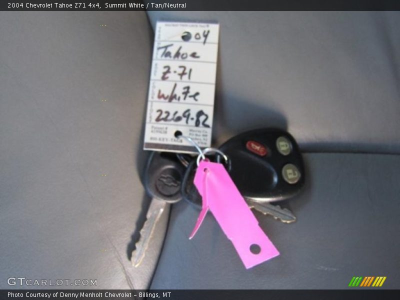 Summit White / Tan/Neutral 2004 Chevrolet Tahoe Z71 4x4