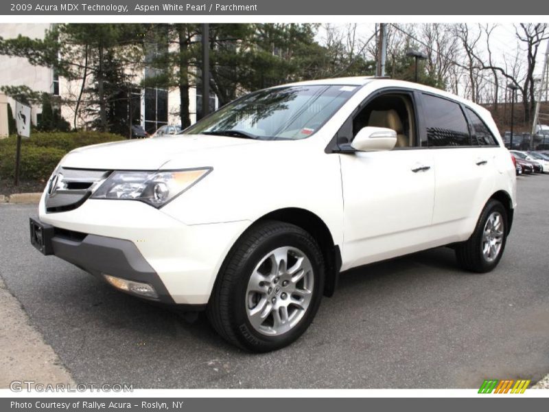 Aspen White Pearl / Parchment 2009 Acura MDX Technology