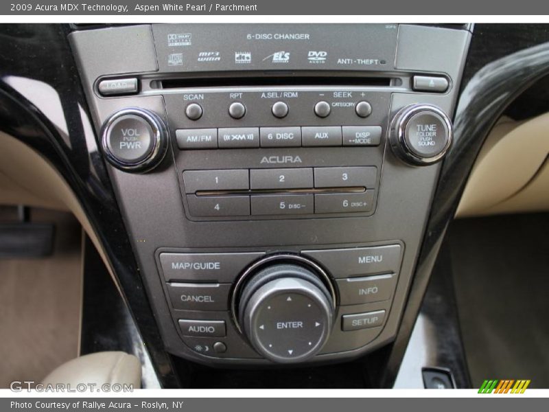 Aspen White Pearl / Parchment 2009 Acura MDX Technology