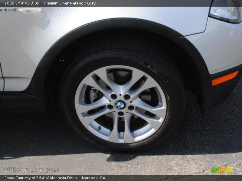 Titanium Silver Metallic / Grey 2008 BMW X3 3.0si