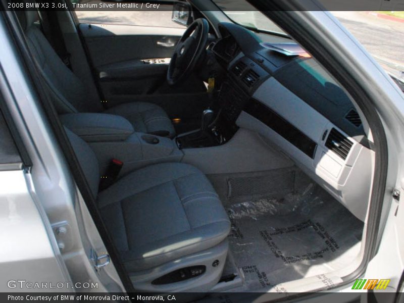 Titanium Silver Metallic / Grey 2008 BMW X3 3.0si