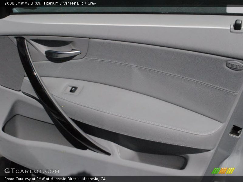 Titanium Silver Metallic / Grey 2008 BMW X3 3.0si