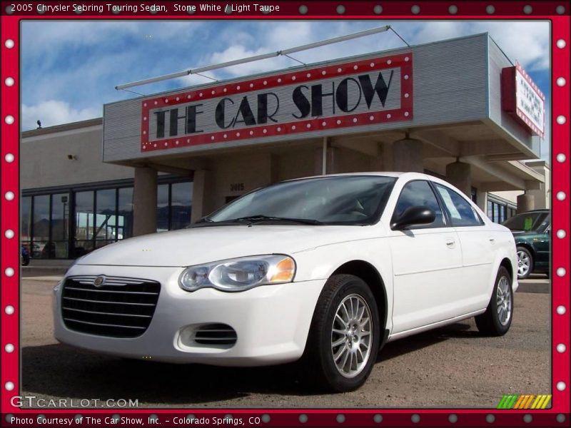 Stone White / Light Taupe 2005 Chrysler Sebring Touring Sedan