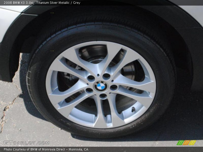 Titanium Silver Metallic / Grey 2008 BMW X3 3.0si