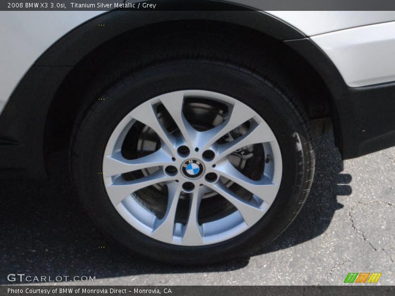 Titanium Silver Metallic / Grey 2008 BMW X3 3.0si