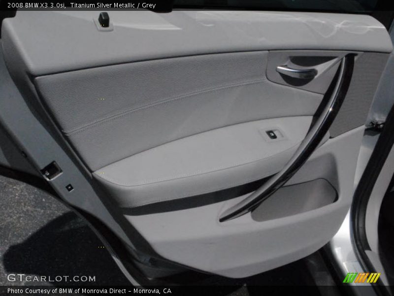 Titanium Silver Metallic / Grey 2008 BMW X3 3.0si