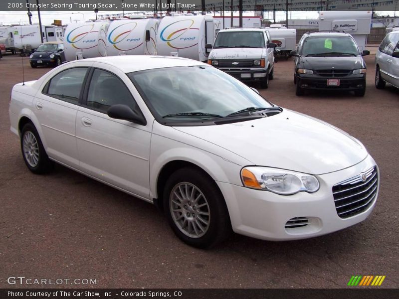 Stone White / Light Taupe 2005 Chrysler Sebring Touring Sedan