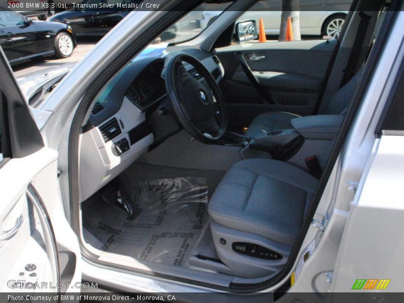 Titanium Silver Metallic / Grey 2008 BMW X3 3.0si