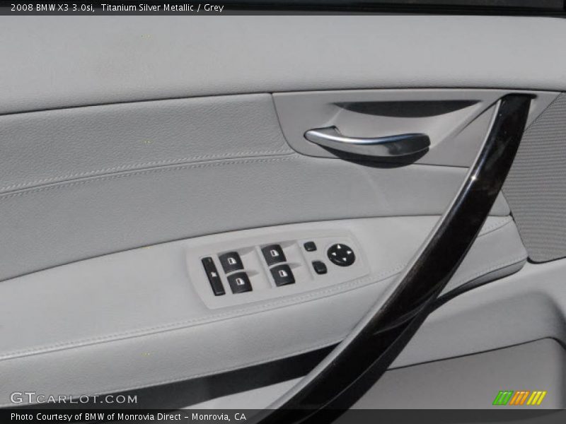 Titanium Silver Metallic / Grey 2008 BMW X3 3.0si