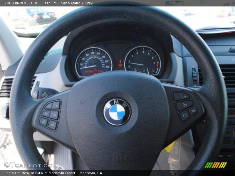 Titanium Silver Metallic / Grey 2008 BMW X3 3.0si