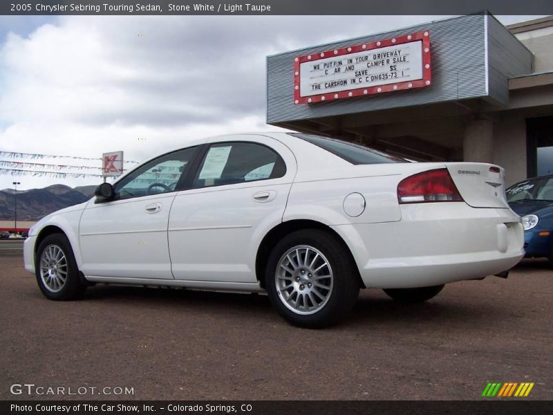 Stone White / Light Taupe 2005 Chrysler Sebring Touring Sedan