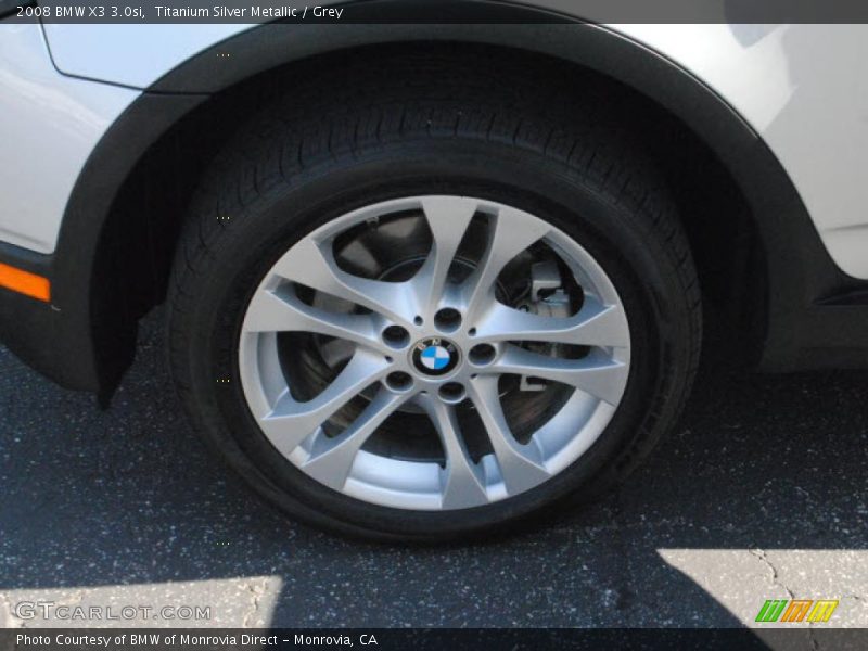 Titanium Silver Metallic / Grey 2008 BMW X3 3.0si