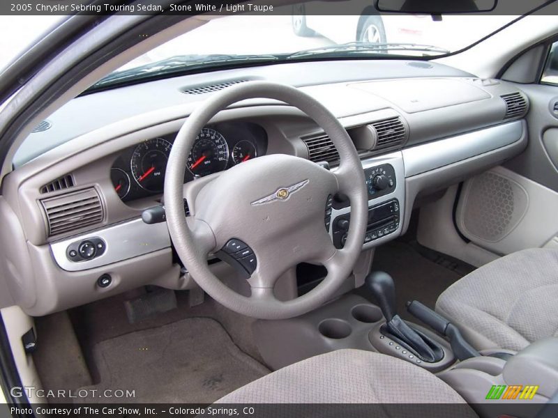 Stone White / Light Taupe 2005 Chrysler Sebring Touring Sedan